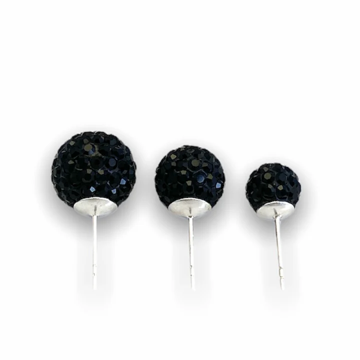 Black Shimmer Studs - Image 3