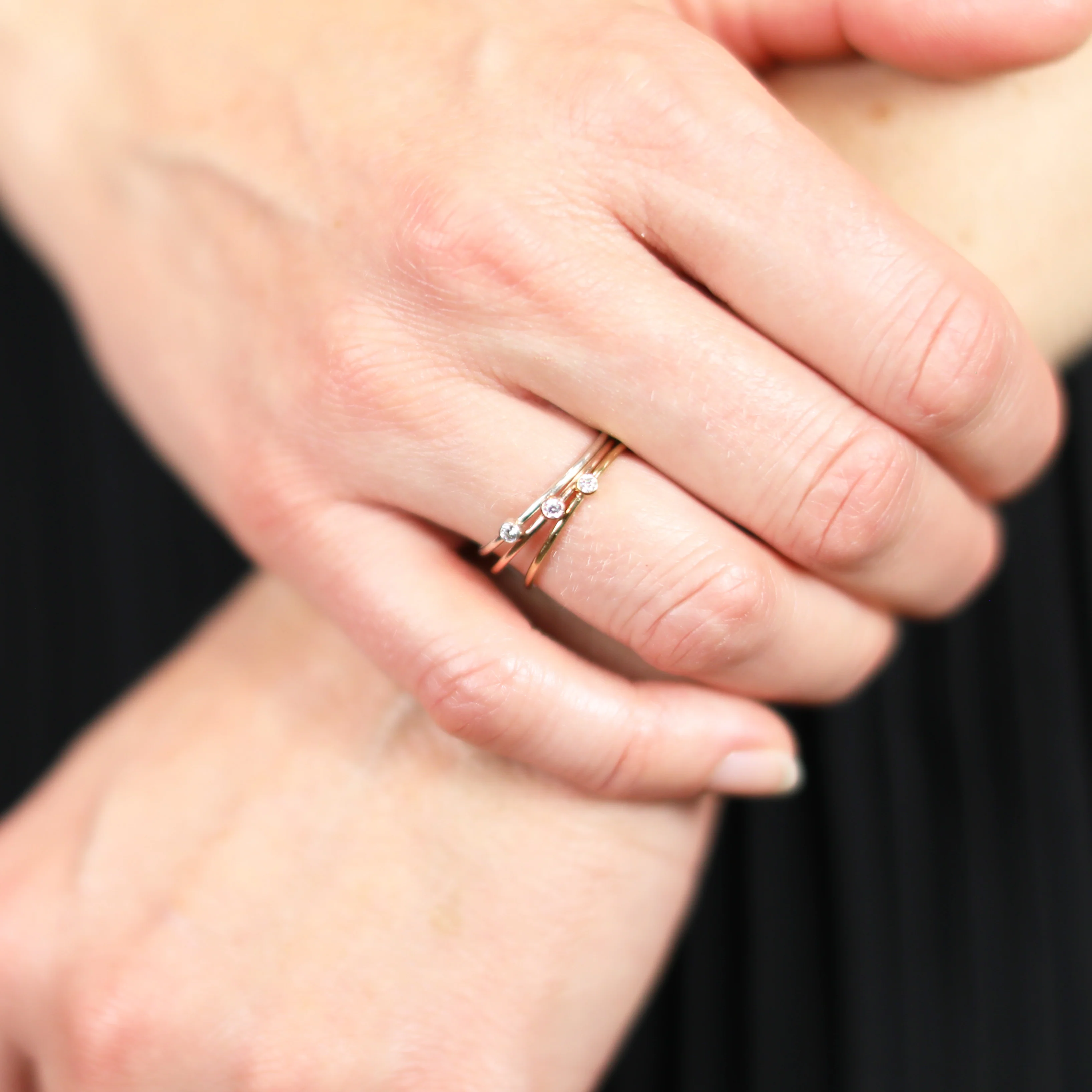 CZ Ring Gold - Image 3