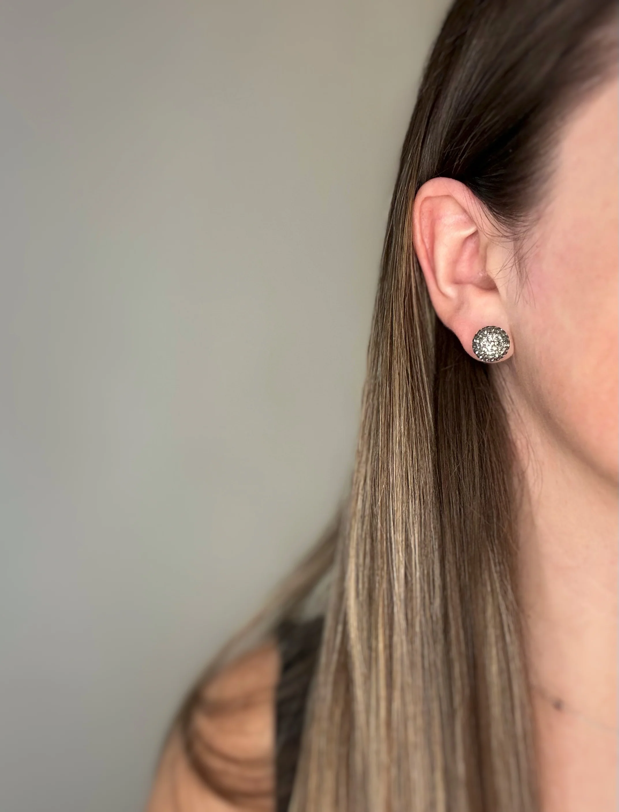 Grey Shimmer Studs - Image 7