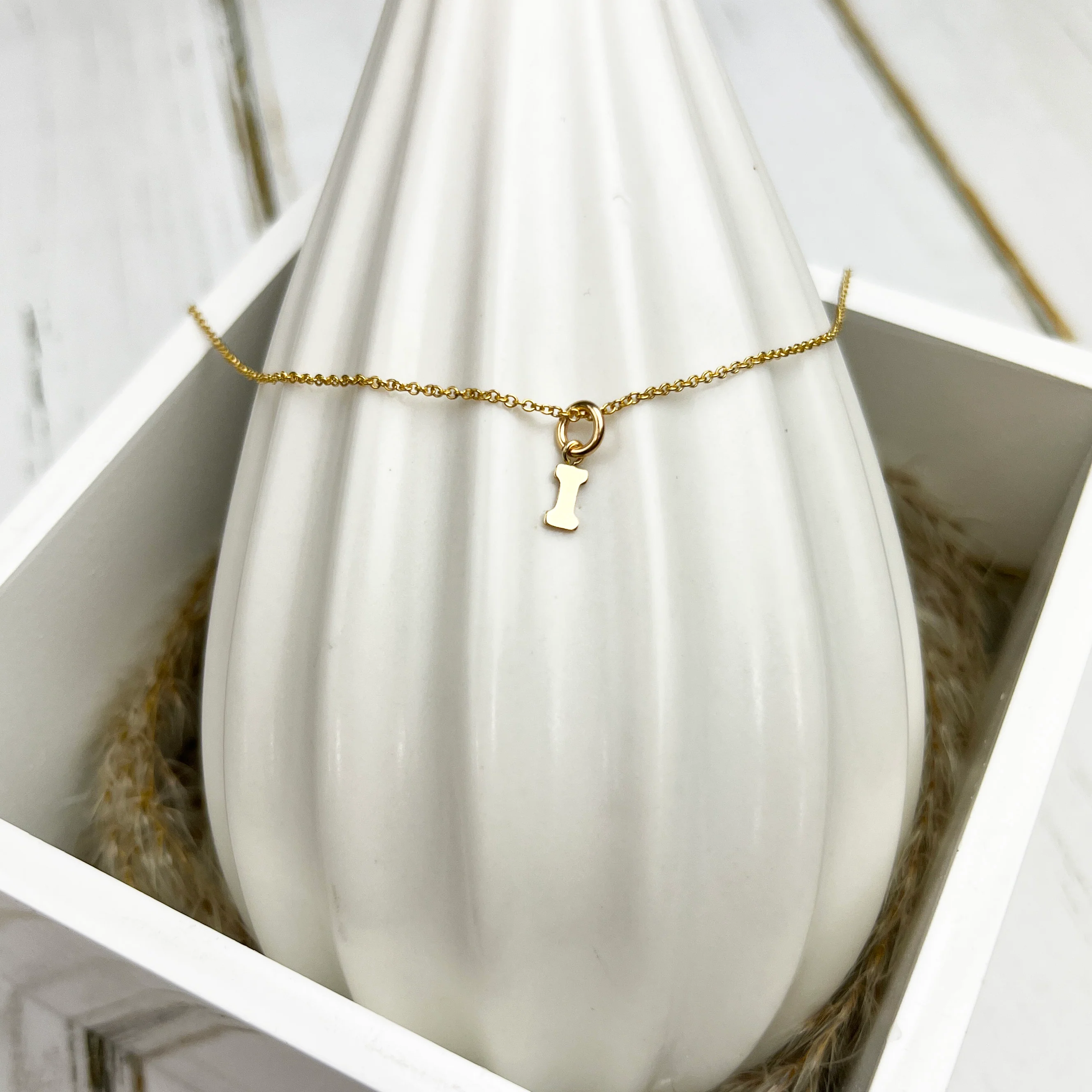 Initial Necklace Gold - Image 10