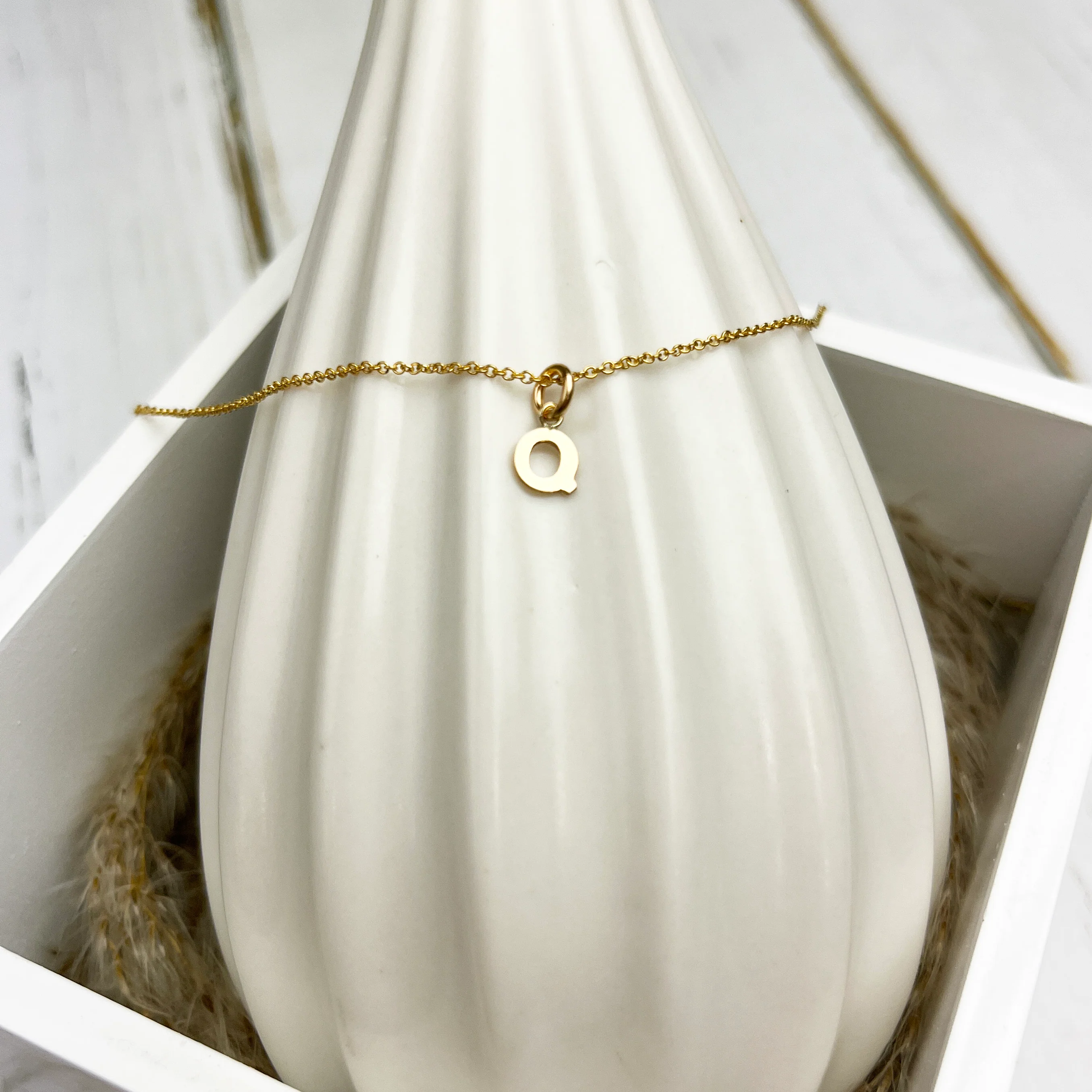 Initial Necklace Gold - Image 15