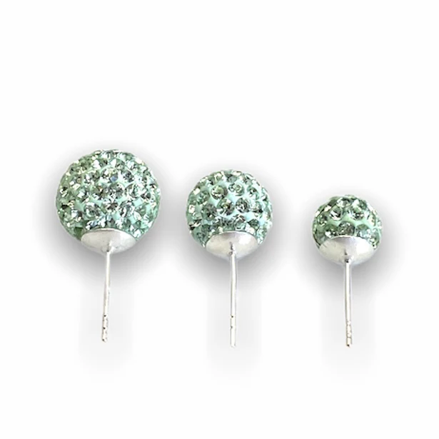 Mint Shimmer Studs - Image 3