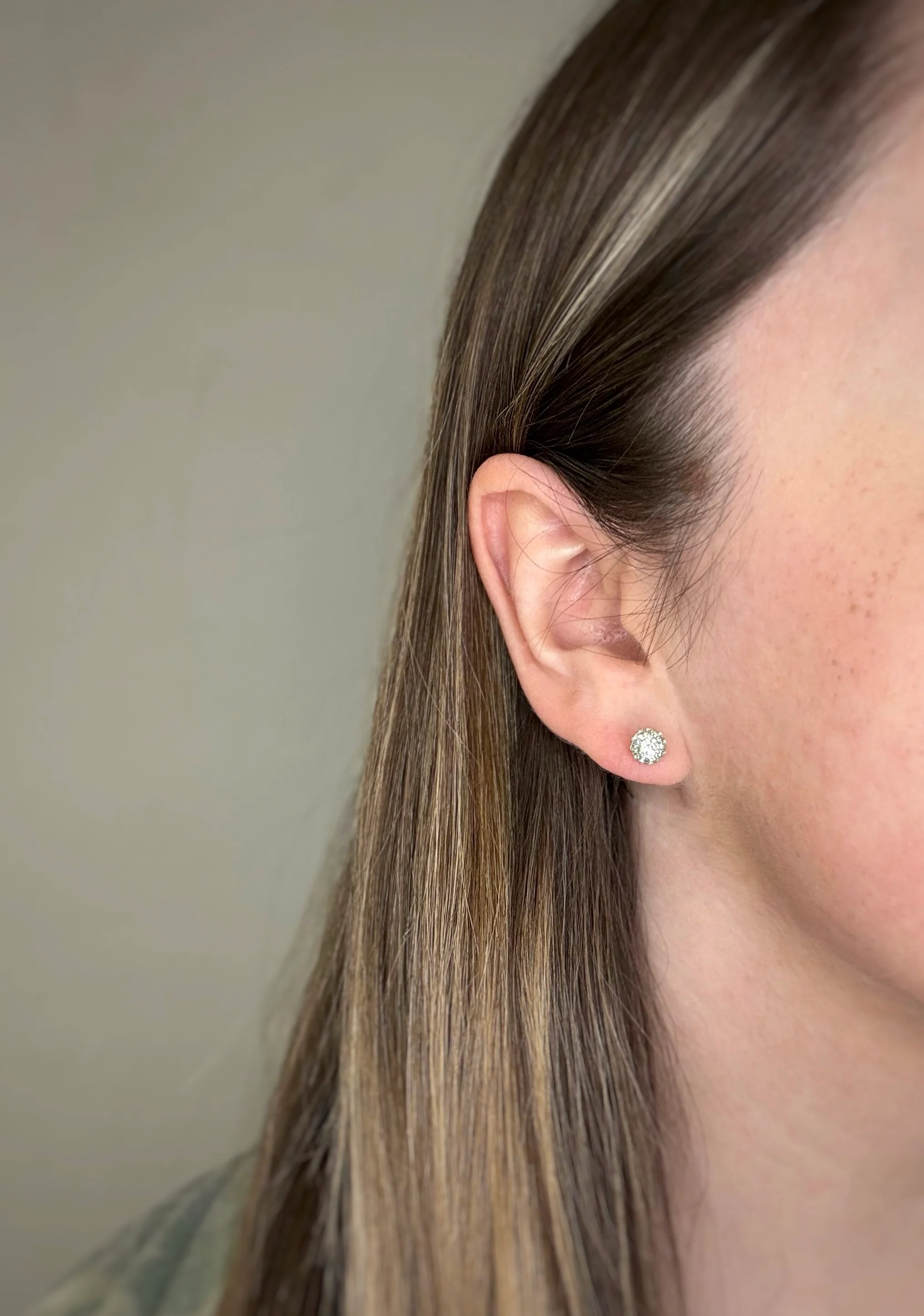 Mint Shimmer Studs - Image 4