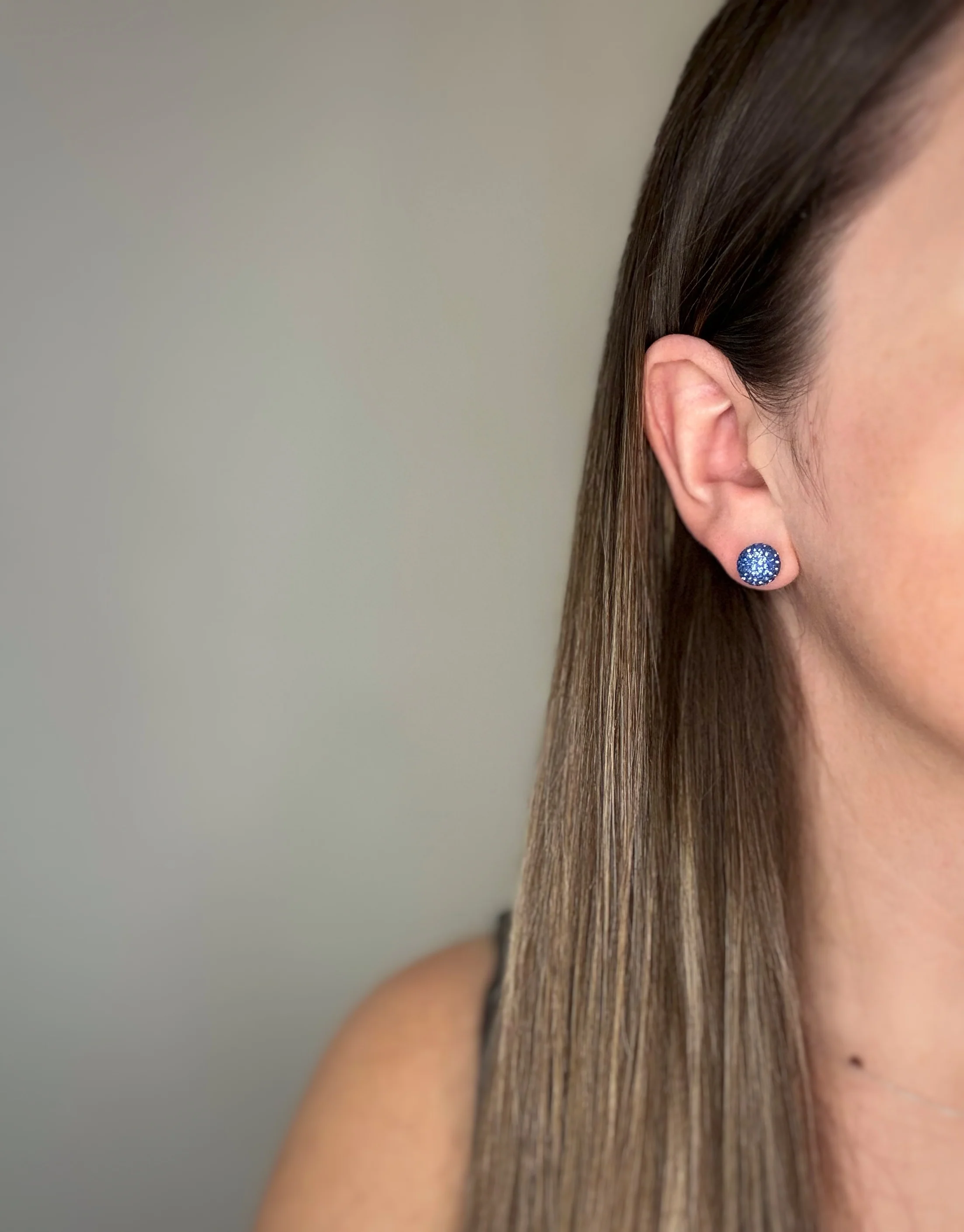 Periwinkle September Shimmer Studs - Image 6