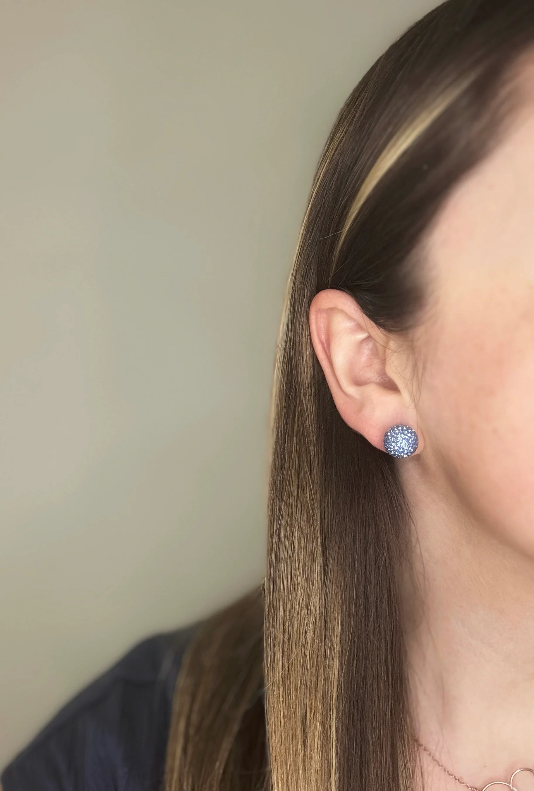 Periwinkle September Shimmer Studs - Image 7