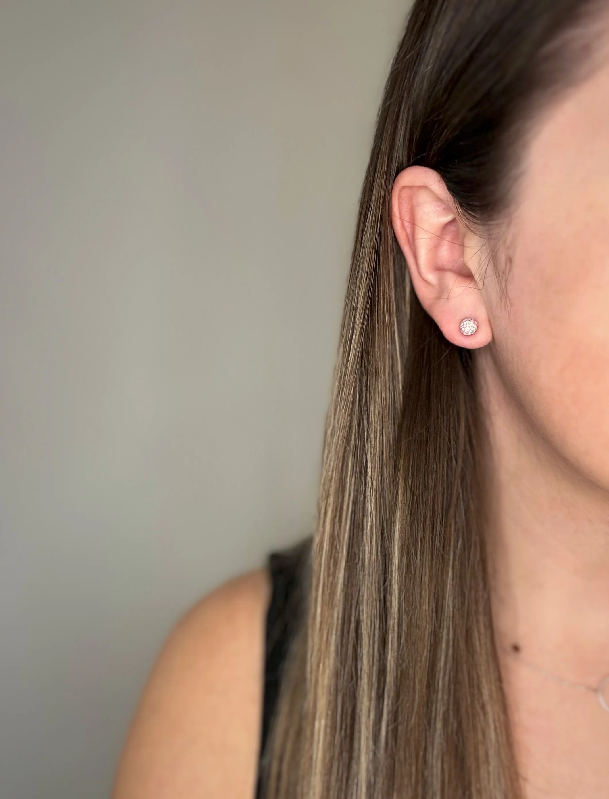 Pink Opal Shimmer Studs - Image 4