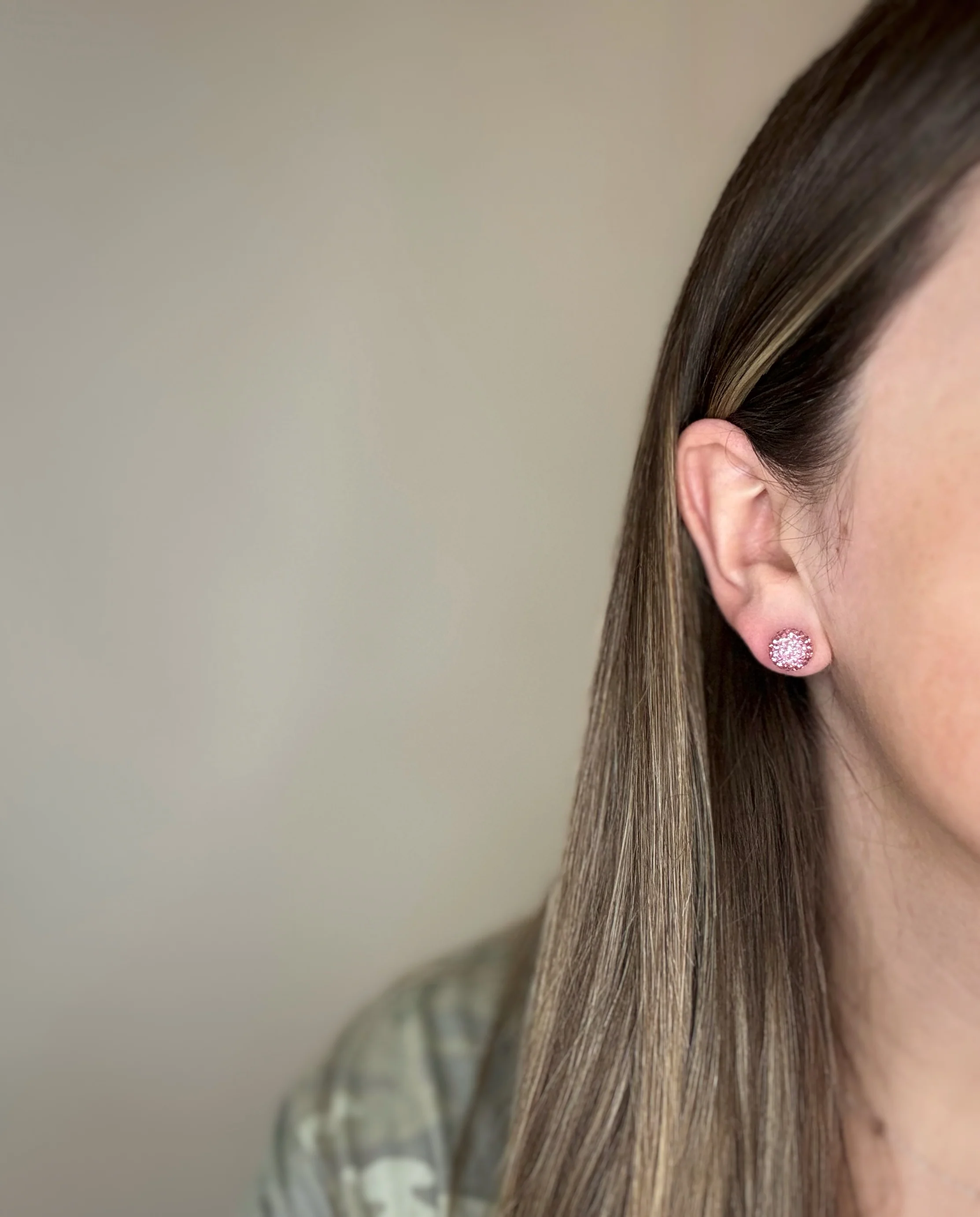 Light Pink October Shimmer Studs - Image 6