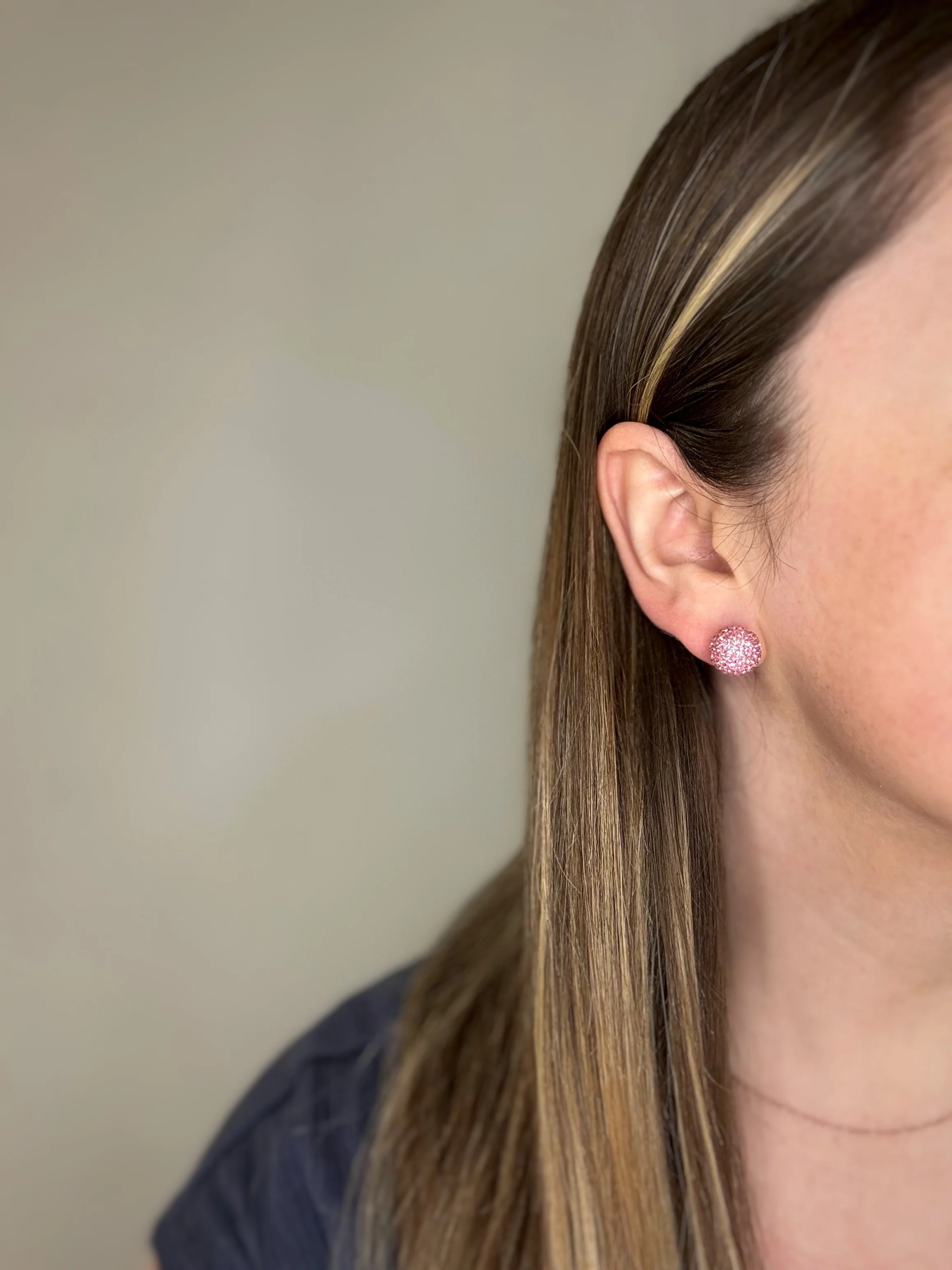 Light Pink October Shimmer Studs - Image 7