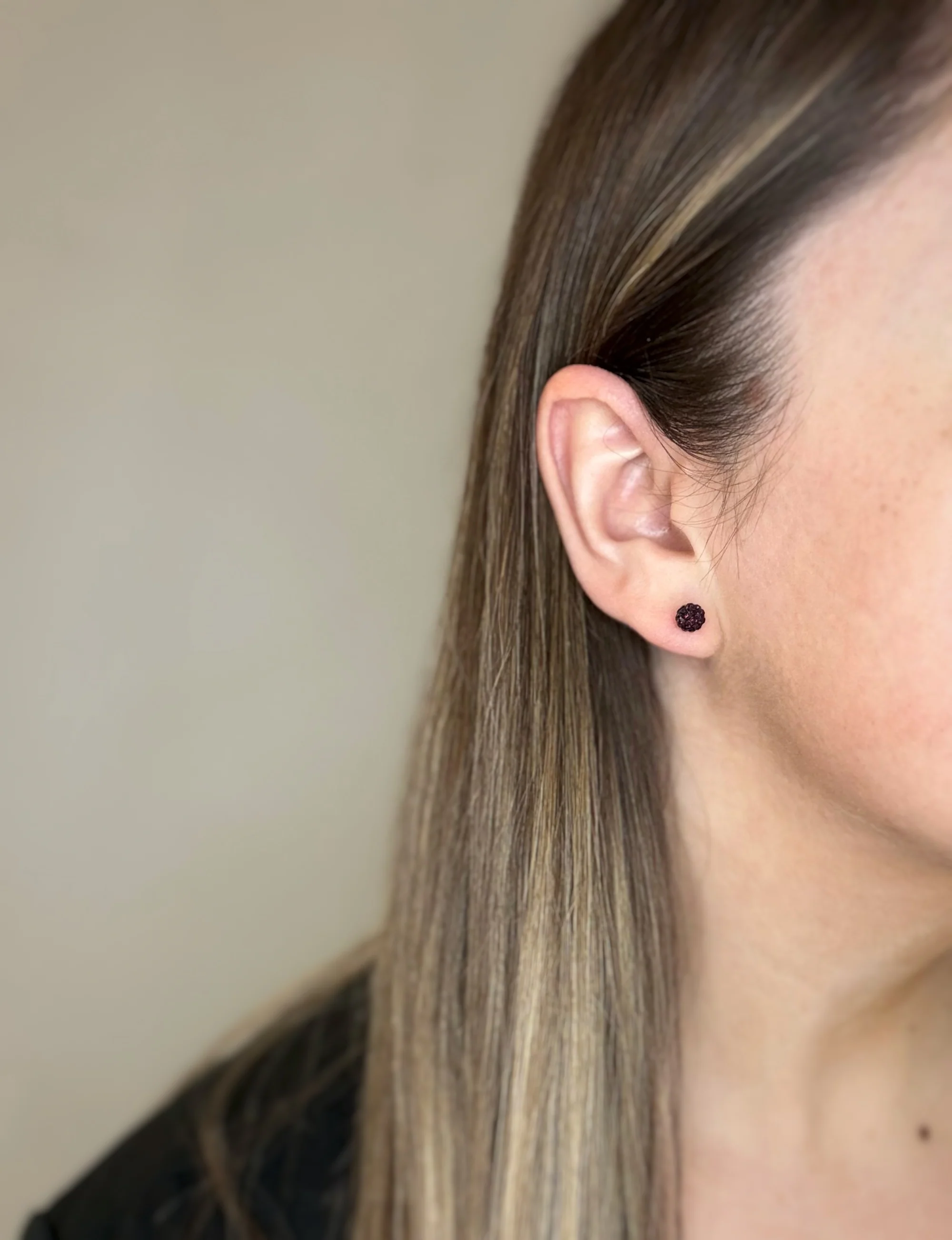 Plum February Shimmer Studs Studs - Image 4