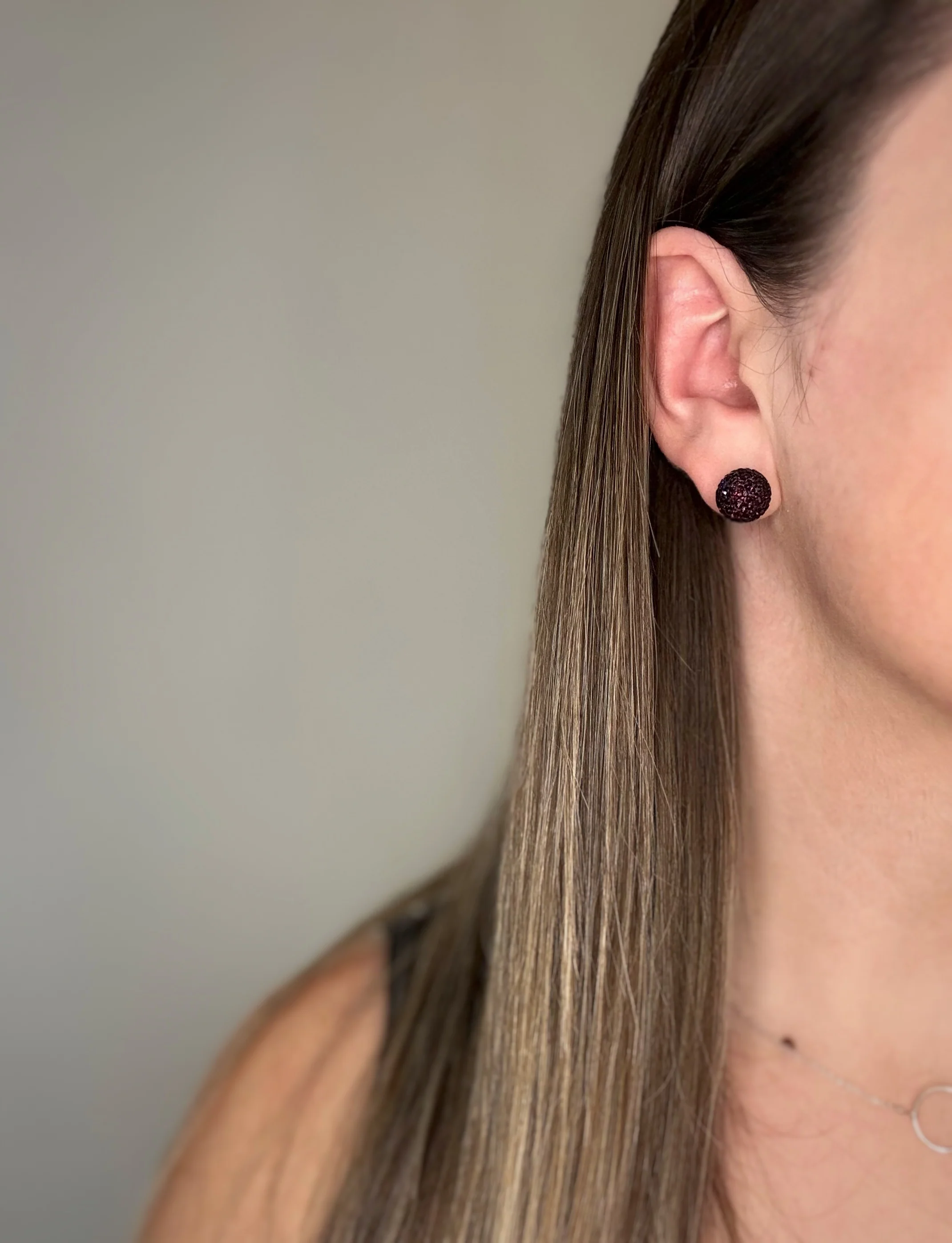 Plum February Shimmer Studs Studs - Image 7