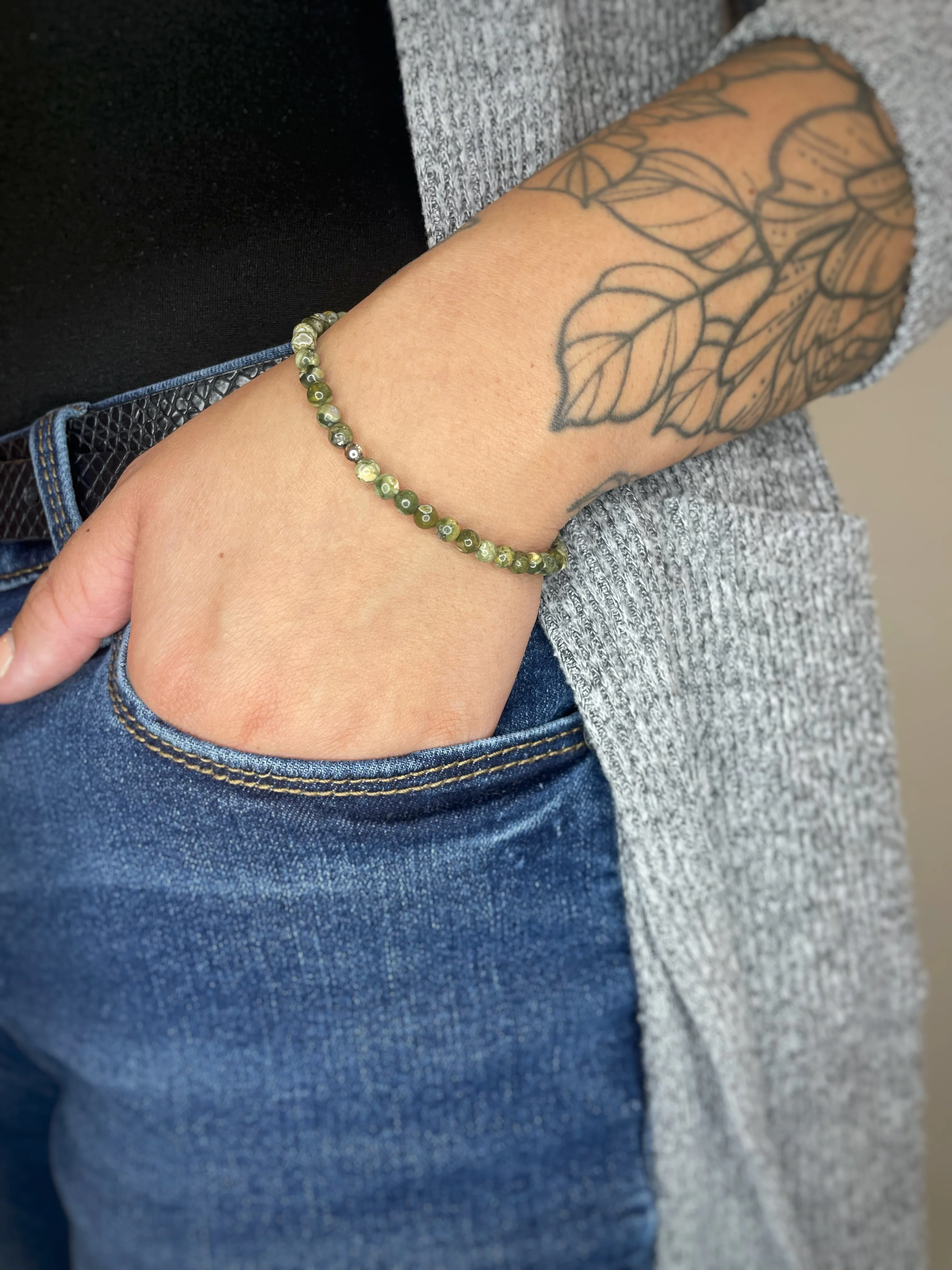 Rainforest Jasper Stacker Bracelet - Image 2
