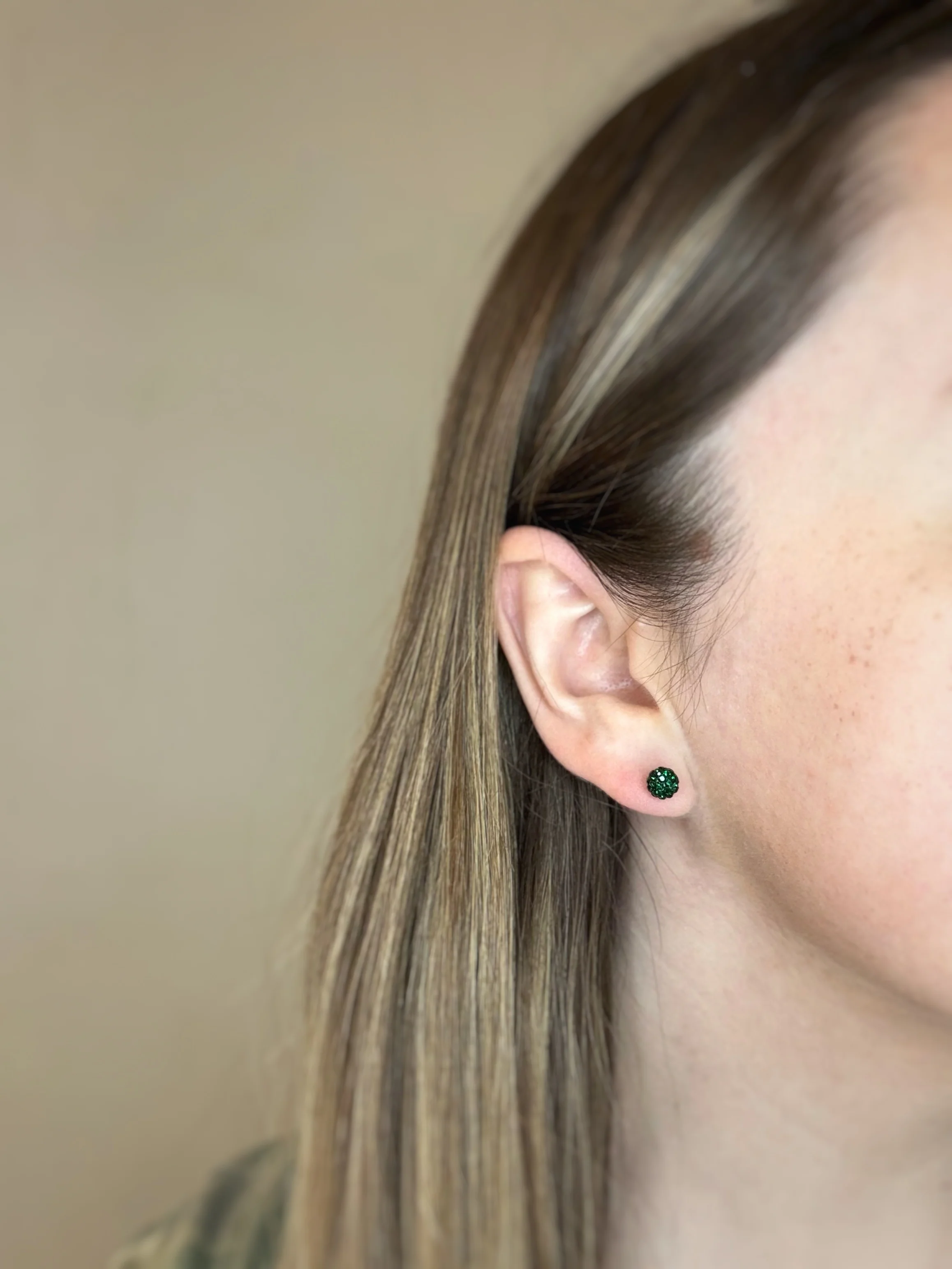 Rider Green May Shimmer Studs - Image 3