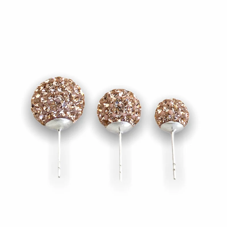 Rose Gold Shimmer Studs - Image 3