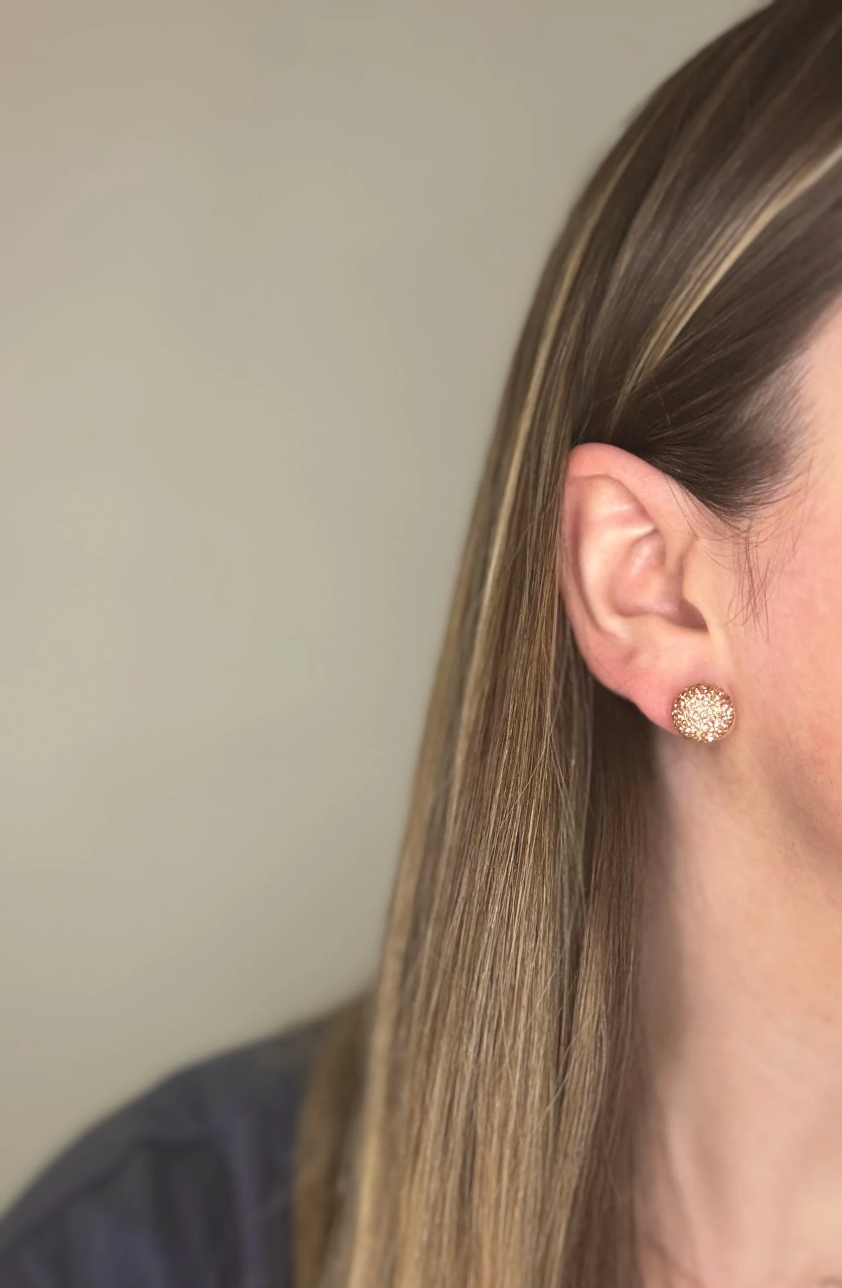 Rose Gold Shimmer Studs - Image 7