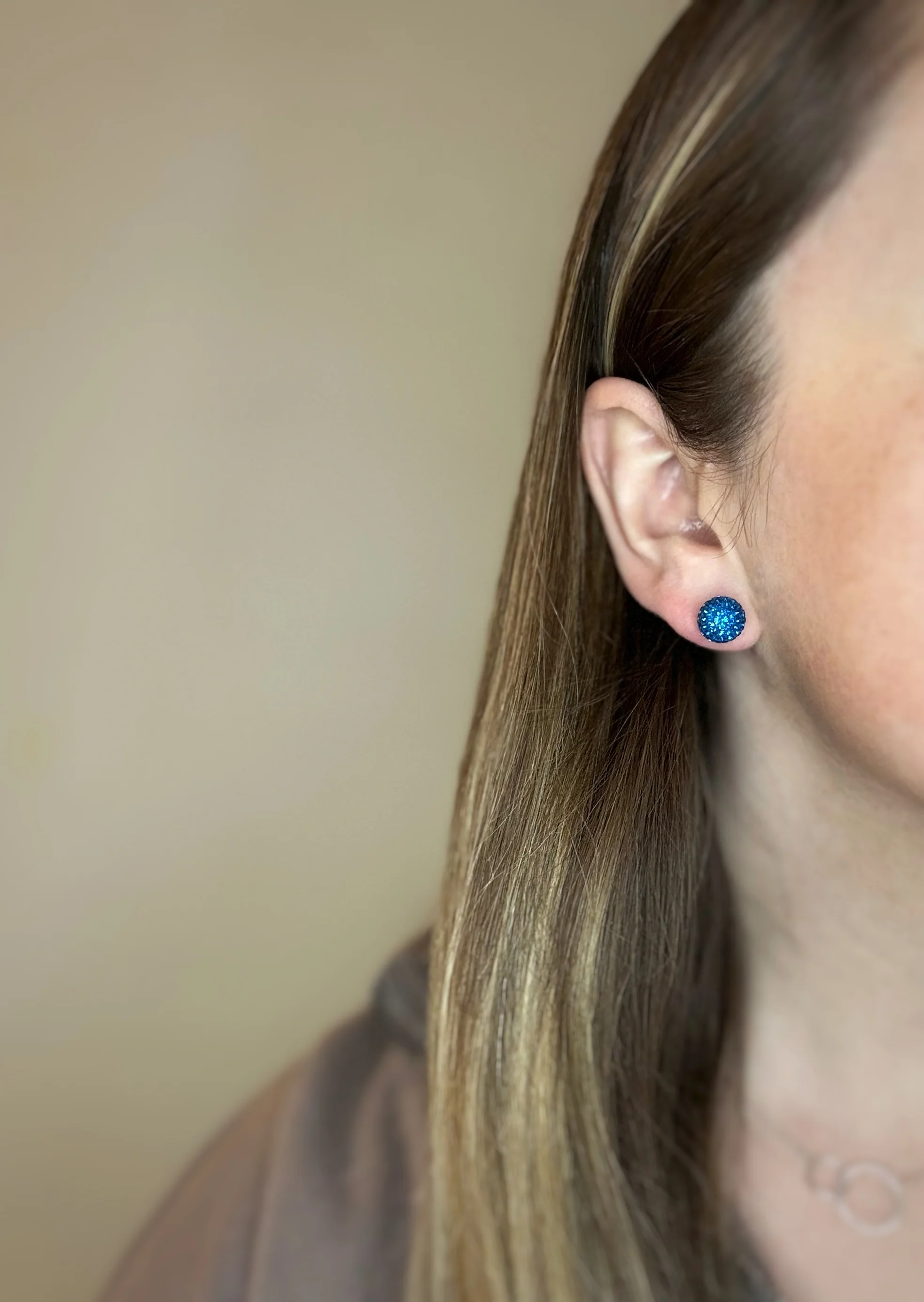 Sapphire Shimmer Studs - Image 4