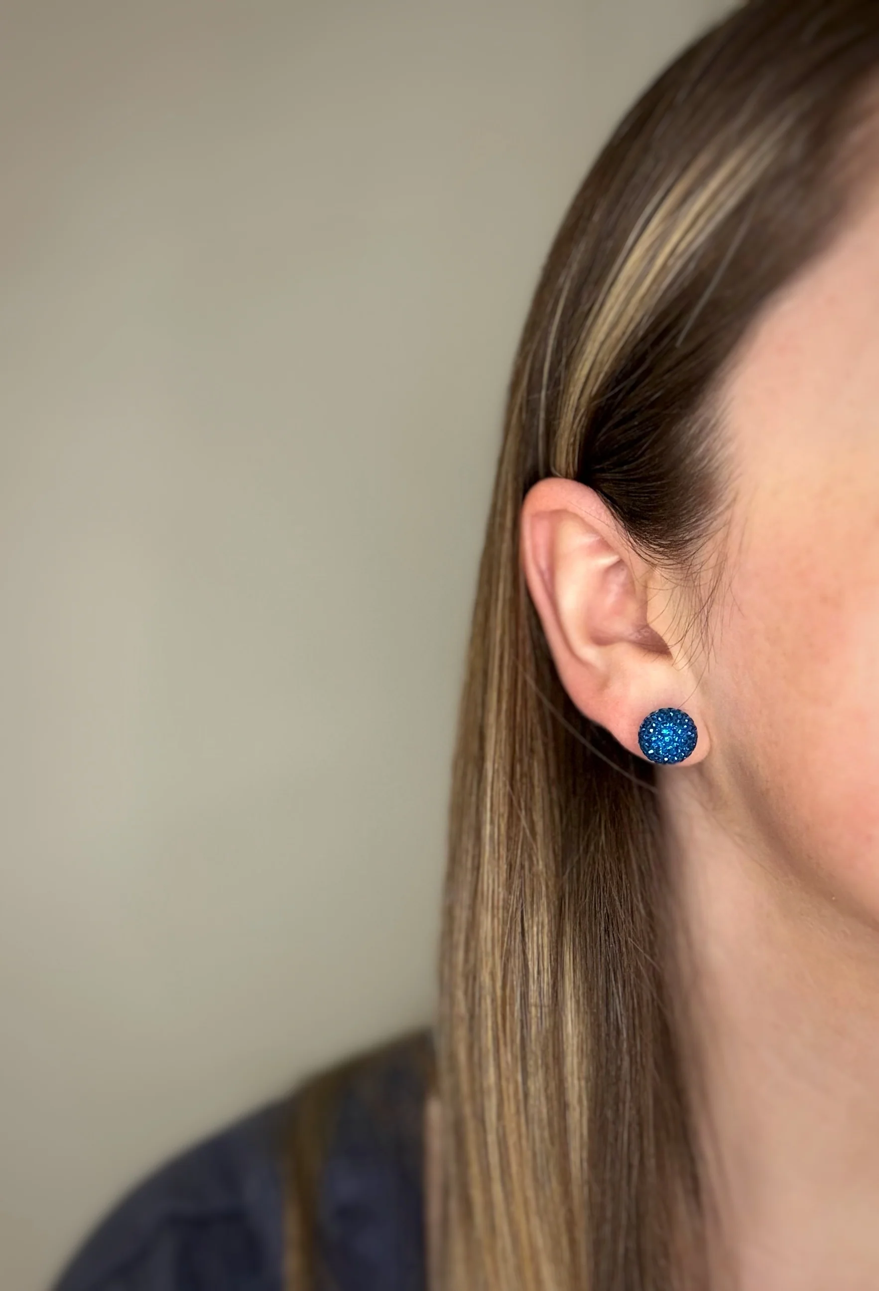 Sapphire Shimmer Studs - Image 5