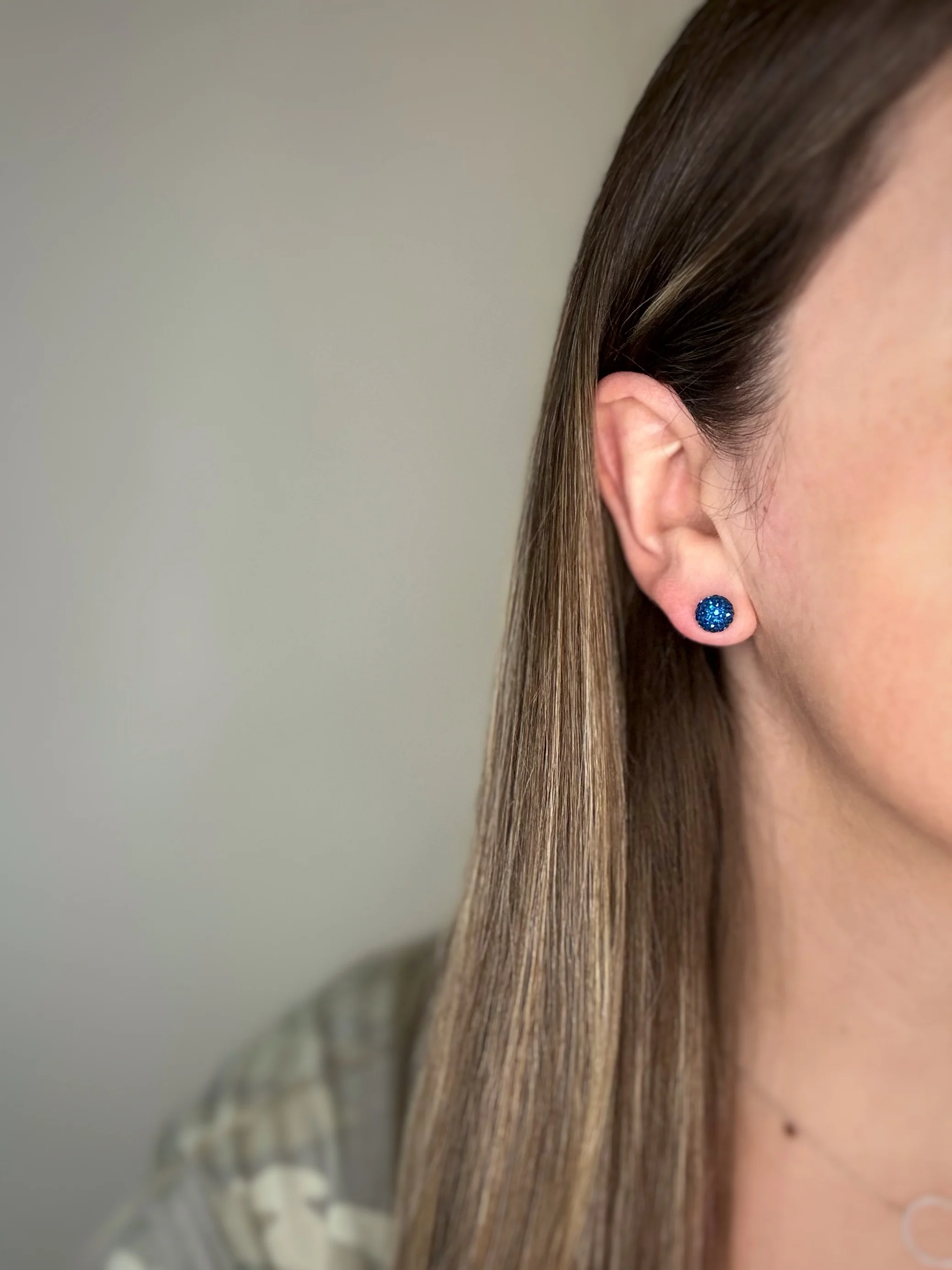 Sapphire Shimmer Studs - Image 6
