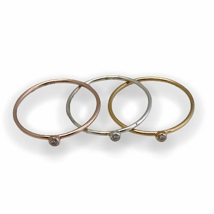 CZ Ring Silver - Image 3