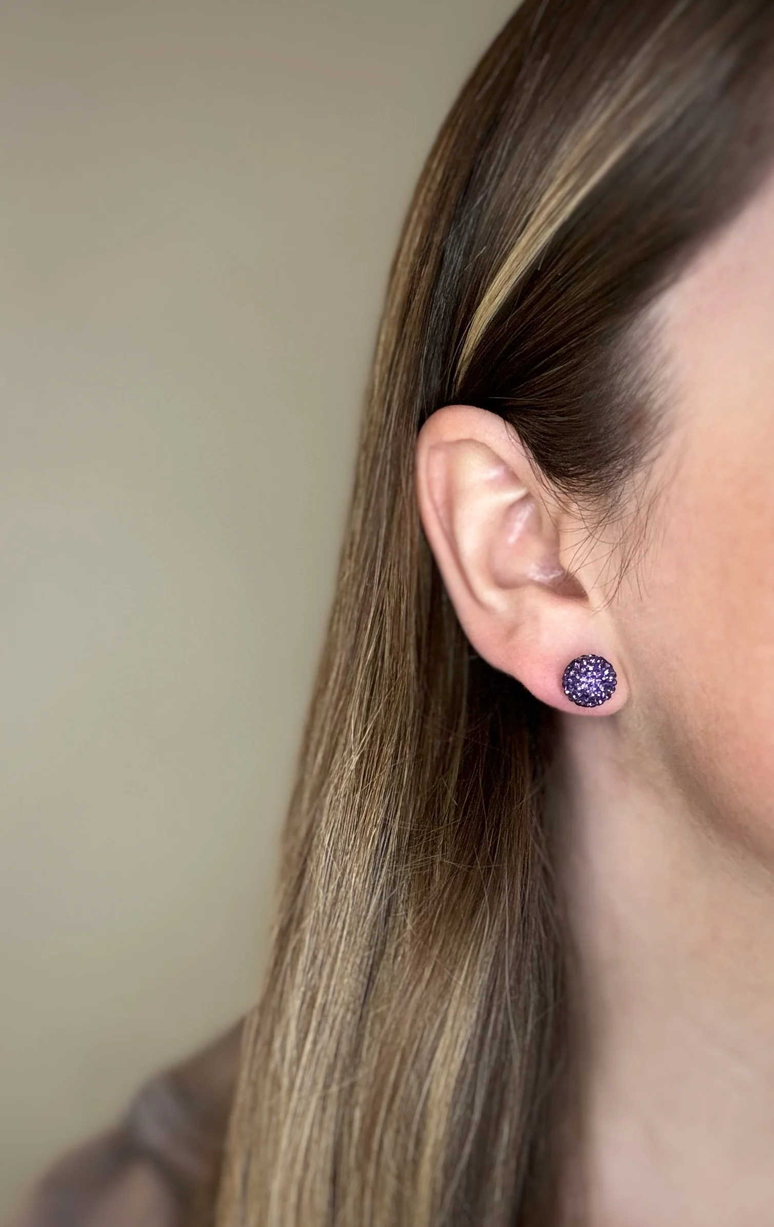 Tanzanite Shimmer Studs - Image 4