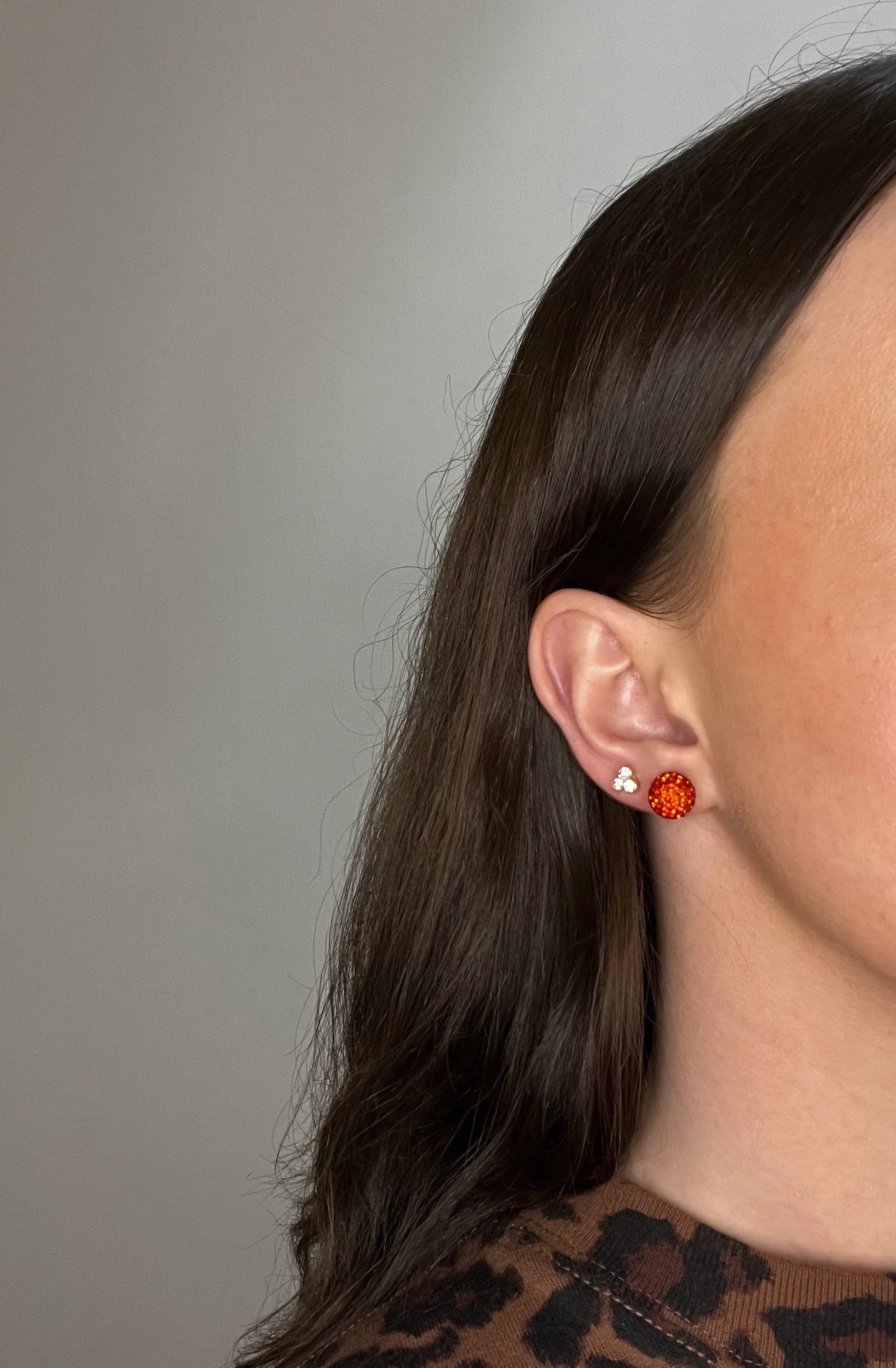 Tangerine Shimmer Studs - Image 6