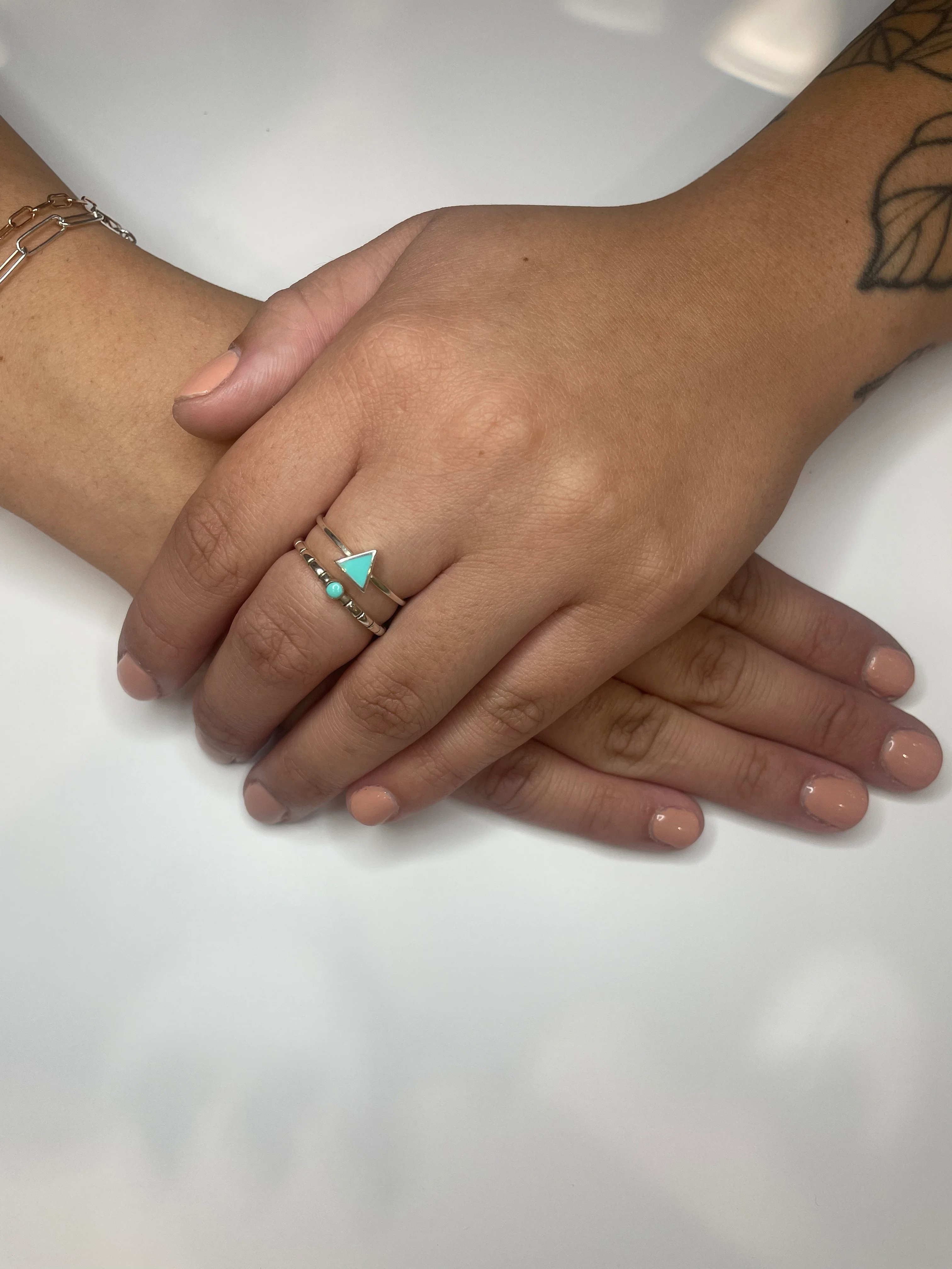 Turquoise Triangle Ring - Image 4