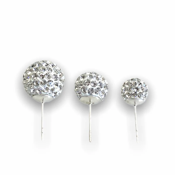 Silver April Shimmer Studs - Image 3