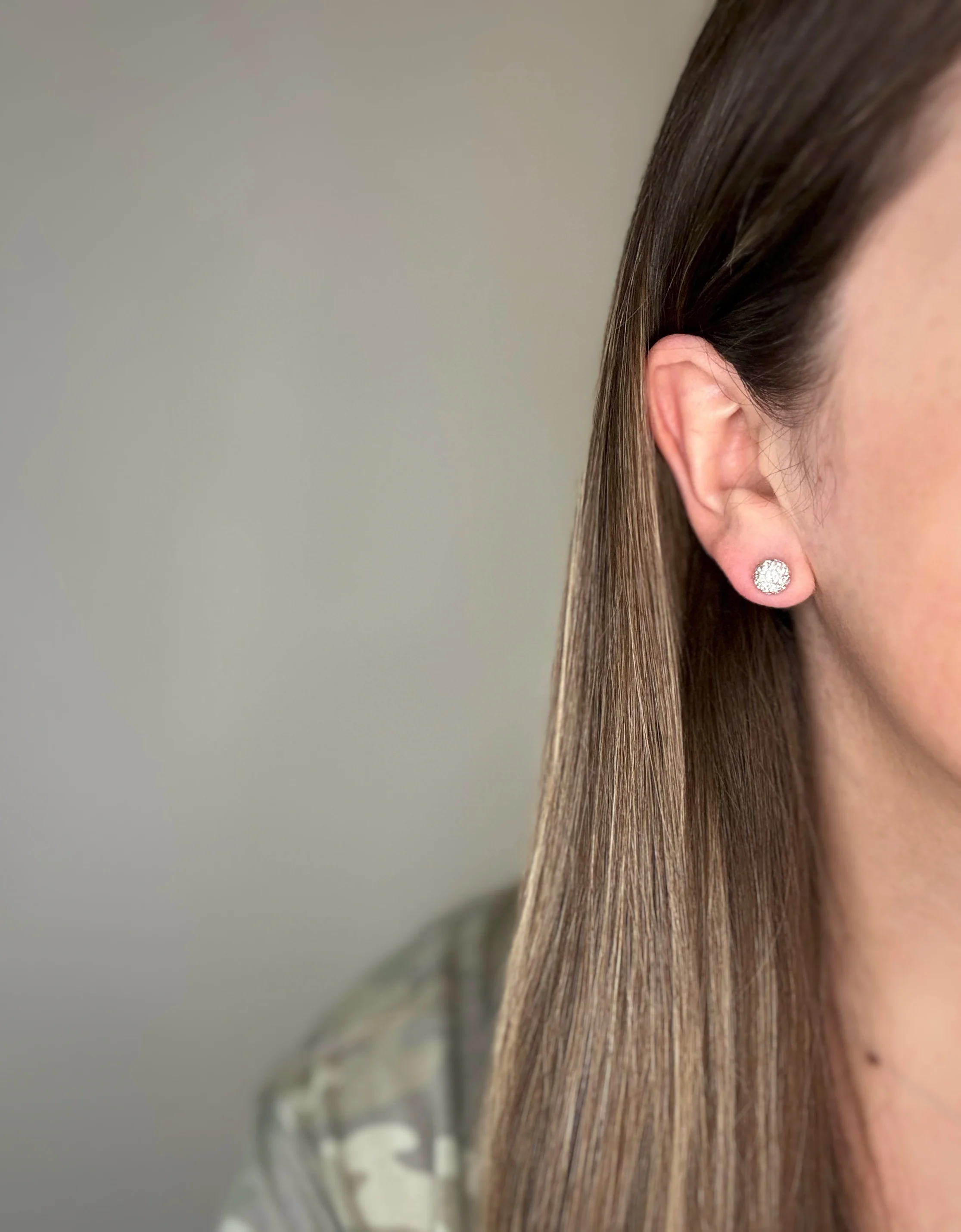 Silver April Shimmer Studs - Image 5