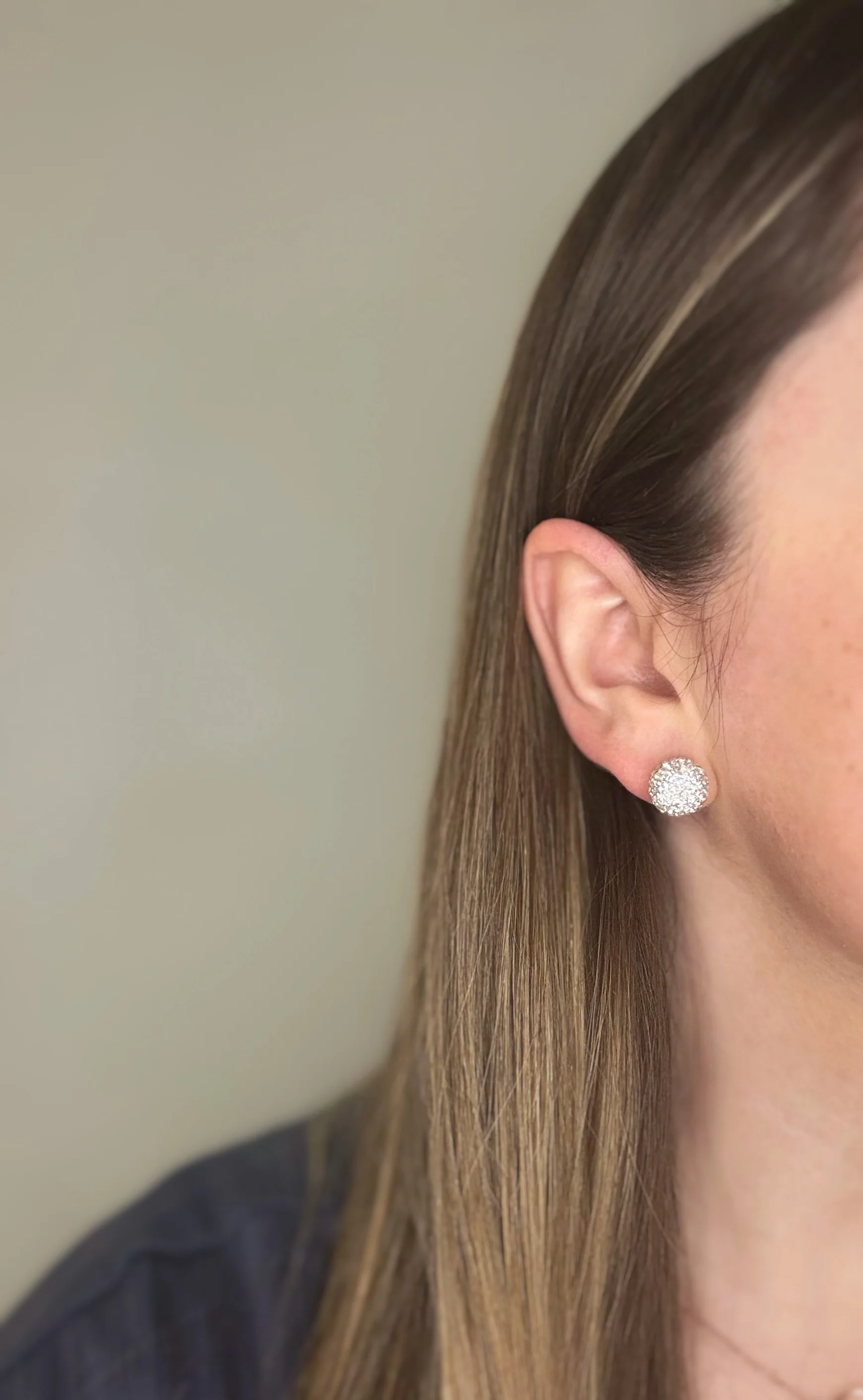 Silver April Shimmer Studs - Image 7
