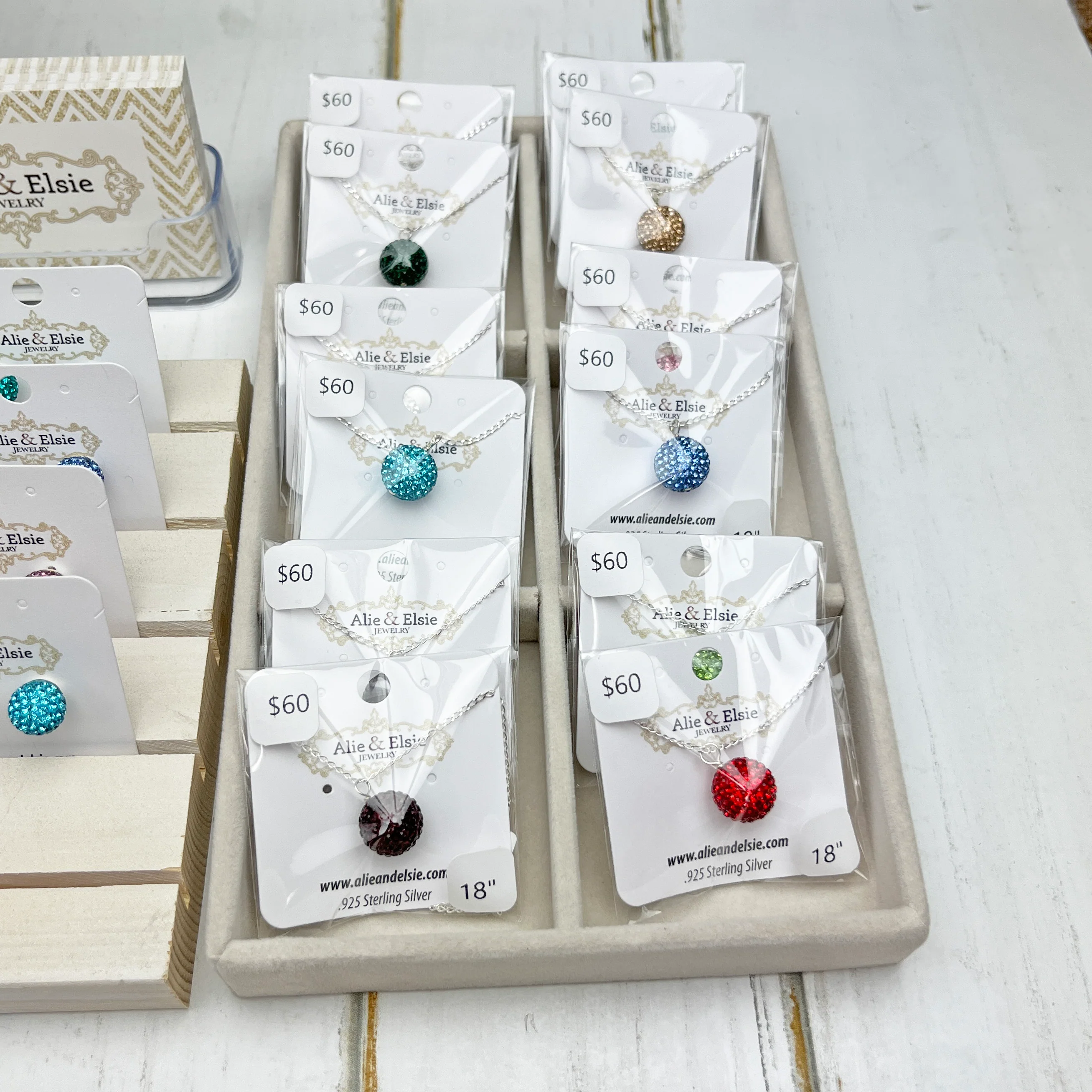 Wholesale Birthstone Shimmer Bundle - Bracelets, Necklaces and Shimmer Studs - Image 3